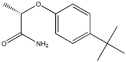 [S,(+)]-2-(p-tert-Butylphenoxy)propionamide Struktur