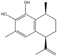 (1S,4S)-1,2,3,4-Tetrahydro-7,8-dihydroxy-4-isopropenyl-1,6-dimethylnaphthalene Struktur