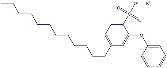 2-Phenoxy-4-dodecylbenzenesulfonic acid potassium salt Struktur