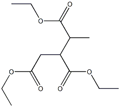 Butane-1,2,3-tricarboxylic acid triethyl ester Struktur