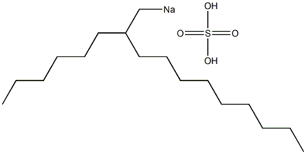 Sulfuric acid 2-hexylundecyl=sodium salt Struktur