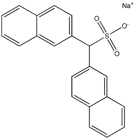 Di(2-naphtyl)methanesulfonic acid sodium salt Struktur