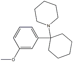 1-(Piperidin-1-yl)-1-(3-methoxyphenyl)cyclohexane Struktur