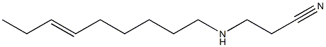 3-(6-Nonenylamino)propiononitrile Struktur