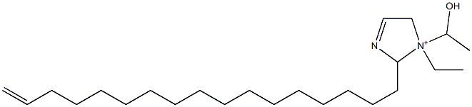 1-Ethyl-2-(16-heptadecenyl)-1-(1-hydroxyethyl)-3-imidazoline-1-ium Struktur