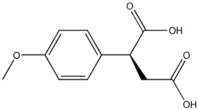 [S,(+)]-(p-Methoxyphenyl)succinic acid Struktur