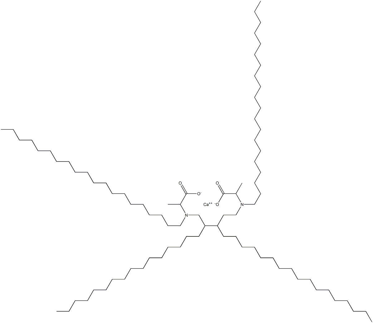 Bis[2-(diicosylamino)propanoic acid]calcium salt Struktur