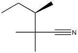 [R,(+)]-2,2,3-Trimethylvaleronitrile Struktur