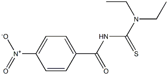 1-(4-Nitrobenzoyl)-3,3-diethylthiourea Struktur