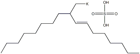 Sulfuric acid 2-octyl-3-decenyl=potassium ester salt Struktur