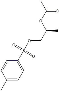 (S)-Propane-1,2-diol 2-acetate 1-(4-methylbenzenesulfonate) Struktur