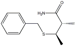 (2S,3R)-3-Benzylthio-2-methylbutanamide Struktur