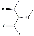 (2S,3S)-2-(Methylthio)-3-hydroxybutyric acid methyl ester Struktur