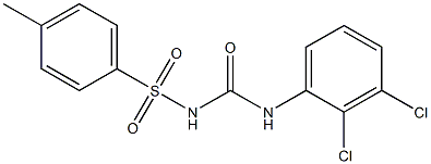 1-(2,3-Dichlorophenyl)-3-(4-methylphenylsulfonyl)urea Struktur