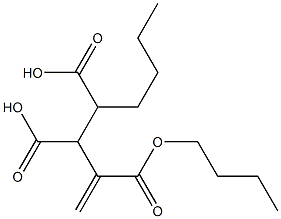 3-Butene-1,2,3-tricarboxylic acid 1,3-dibutyl ester Struktur