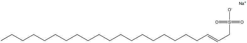 2-Docosene-1-sulfonic acid sodium salt Struktur