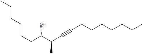 (1S,2R)-1-Hexyl-2-methyl-3-undecyn-1-ol Struktur