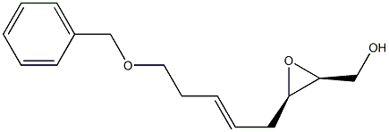 (2S,3R)-3-[(E)-5-Benzyloxy-2-pentenyl]oxirane-2-methanol Struktur