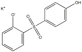 Potassium 2-(4-hydroxyphenylsulfonyl)phenolate Struktur