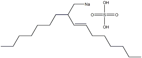 Sulfuric acid 2-heptyl-3-decenyl=sodium ester salt Struktur