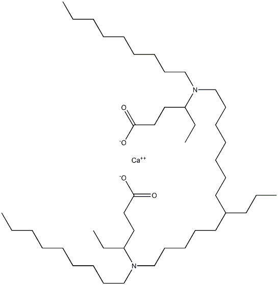 Bis[4-(dinonylamino)hexanoic acid]calcium salt Struktur