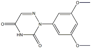 2-[3,5-Dimethoxyphenyl]-1,2,4-triazine-3,5(2H,4H)-dione Struktur