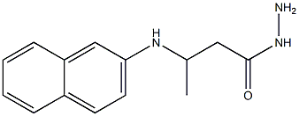 3-(2-Naphtylamino)butyric acid hydrazide Struktur