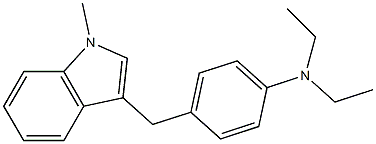 N,N-Diethyl-4-[(1-methyl-1H-indol-3-yl)methyl]aniline Struktur