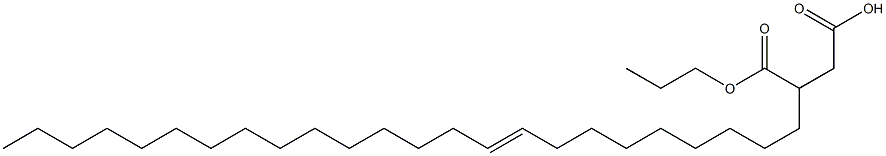 3-(9-Tetracosenyl)succinic acid 1-hydrogen 4-propyl ester Struktur