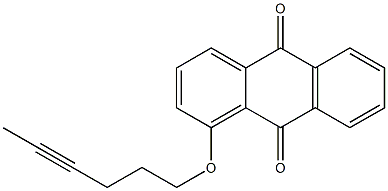 1-(4-Hexynyloxy)anthraquinone Struktur