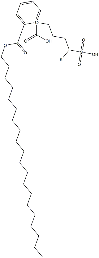 Phthalic acid 1-icosyl 2-(4-potassiosulfobutyl) ester Struktur