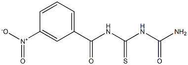 1-(3-Nitrobenzoyl)thiobiuret Struktur