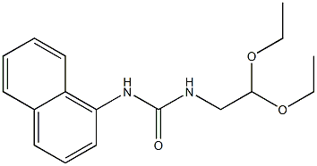 1-(1-Naphtyl)-3-(2,2-diethoxyethyl)urea Struktur