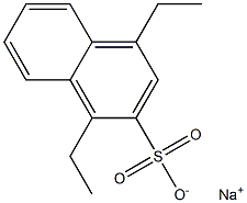 1,4-Diethyl-2-naphthalenesulfonic acid sodium salt Struktur