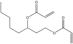 Diacrylic acid 1,3-octanediyl ester Struktur