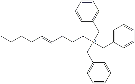 (4-Nonenyl)tribenzylaminium Struktur