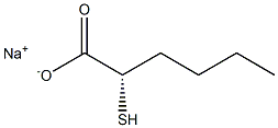 [S,(-)]-2-Mercaptohexanoic acid sodium salt Struktur