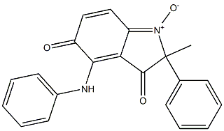 4-Phenylamino-2-methyl-3,5-dioxo-2-phenyl-3,5-dihydro-2H-indole 1-oxide Struktur