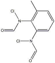 1,2-Bis(chloroformylamino)-3-methylbenzene Struktur