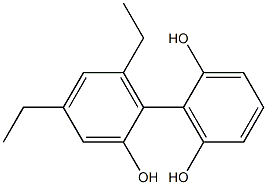 4',6'-Diethyl-1,1'-biphenyl-2,2',6-triol Struktur