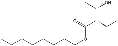 (2S,3S)-2-Ethyl-3-hydroxybutyric acid octyl ester Struktur