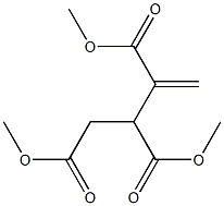 3-Butene-1,2,3-tricarboxylic acid trimethyl ester Struktur