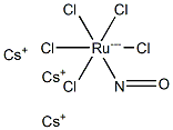 Cesium pentachloronitrosylruthenate(III) Struktur