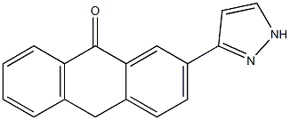 2-(1H-Pyrazol-3-yl)anthrone Struktur