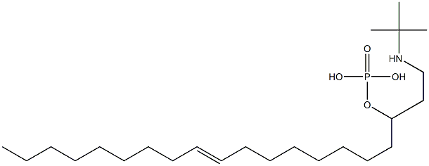 Phosphoric acid [2-(tert-butylamino)ethyl]9-octadecenyl ester Struktur