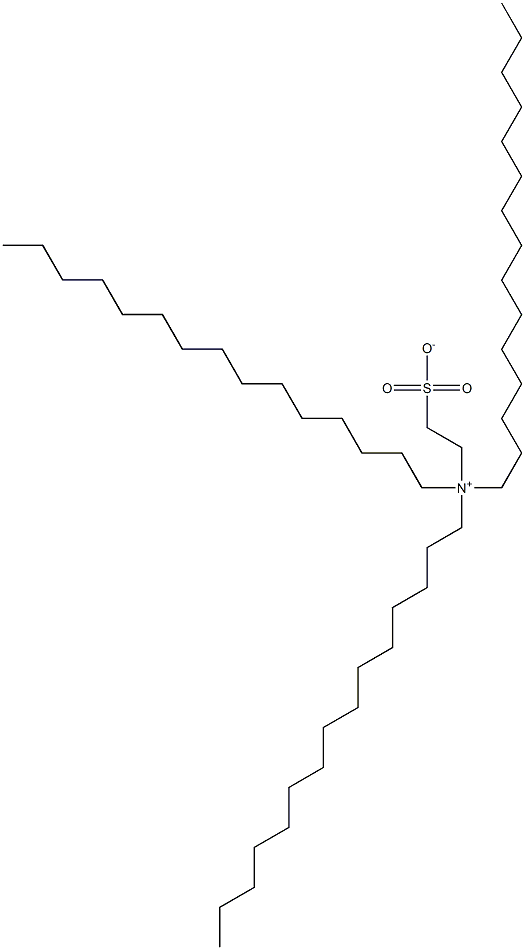 N,N-Dipentadecyl-N-(2-sulfonatoethyl)-1-pentadecanaminium Struktur