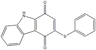 3-(Phenylthio)-9H-carbazole-1,4-dione Struktur