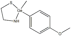 2-(4-Methoxyphenyl)-2-methyl-1,3,2-thiazagermolidine Struktur