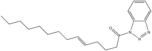 1-(5-Tetradecenoyl)-1H-benzotriazole Struktur