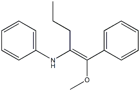 Methoxybenzylidene butylaniline Struktur